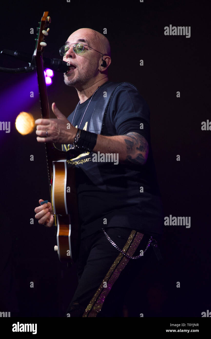Compiègne, France. 22 Mar 2019. Pascal Obispo, vivre à Compiegne, France ; 22 mars 2019 Credit : Xavier Rockatansky/Alamy Live News Banque D'Images