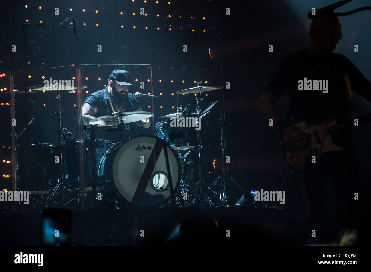 Compiègne, France. 22 Mar 2019. Pascal Obispo, vivre à Compiegne, France ; 22 mars 2019 Credit : Xavier Rockatansky/Alamy Live News Banque D'Images
