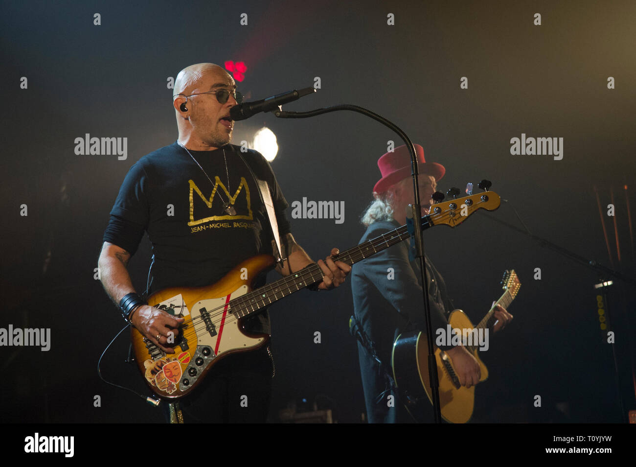 Compiègne, France. 22 Mar 2019. Pascal Obispo, vivre à Compiegne, France ; 22 mars 2019 Credit : Xavier Rockatansky/Alamy Live News Banque D'Images
