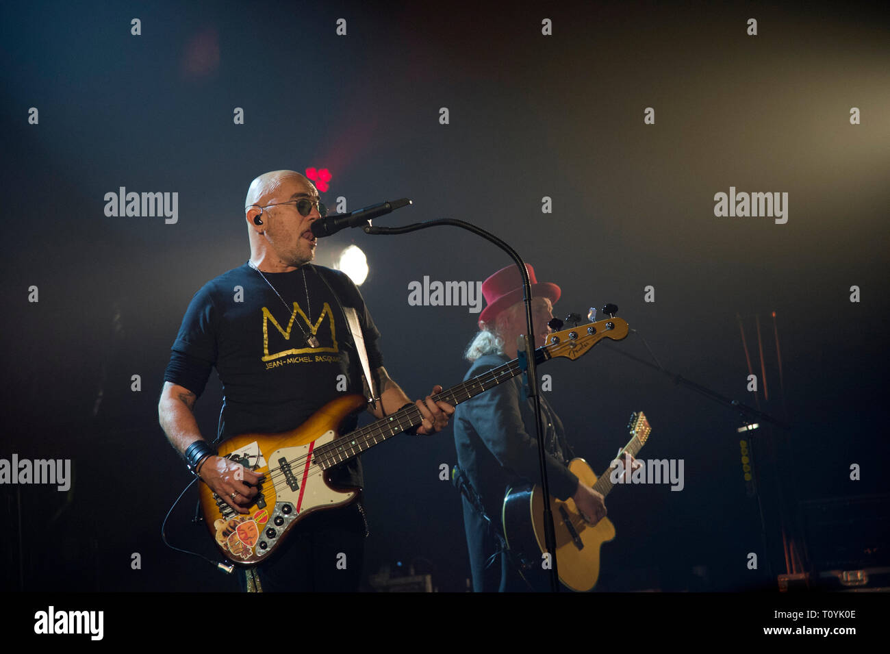 Compiègne, France. 22 Mar 2019. Pascal Obispo, vivre à Compiegne, France ; 22 mars 2019 Credit : Xavier Rockatansky/Alamy Live News Banque D'Images