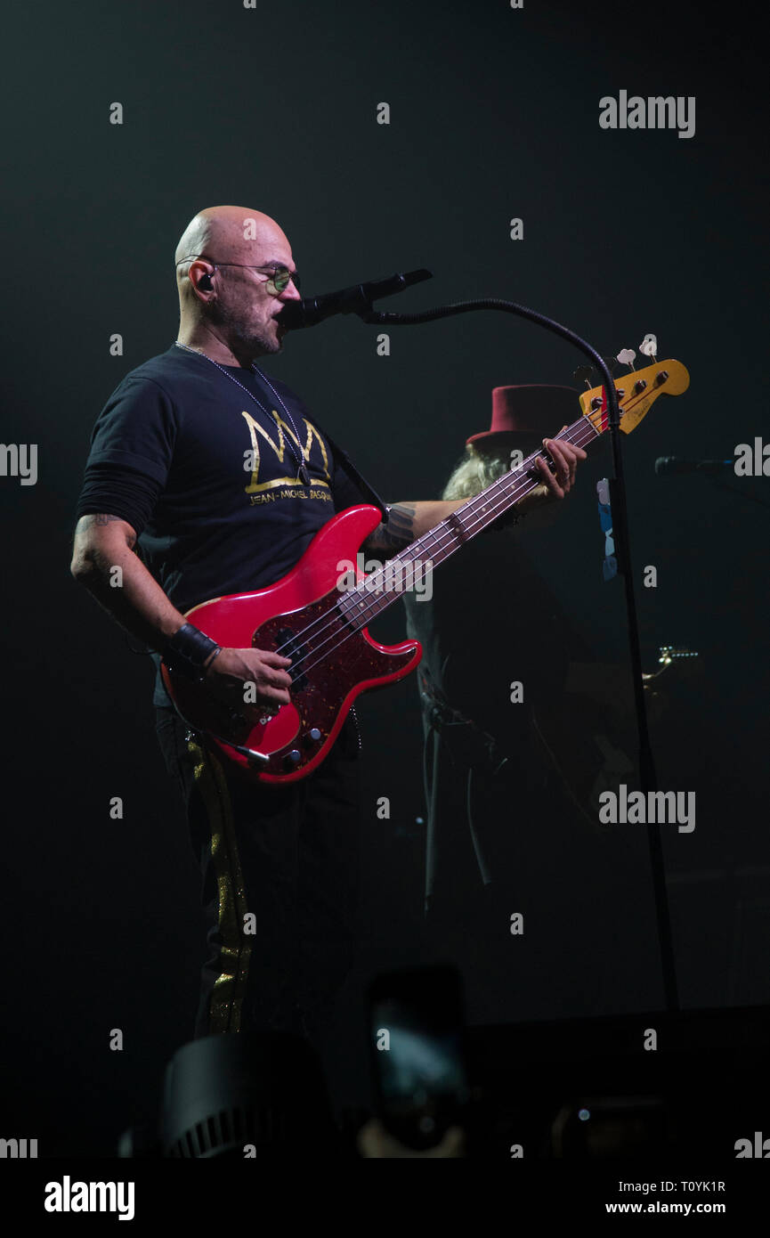 Compiègne, France. 22 Mar 2019. Pascal Obispo, vivre à Compiegne, France ; 22 mars 2019 Credit : Xavier Rockatansky/Alamy Live News Banque D'Images