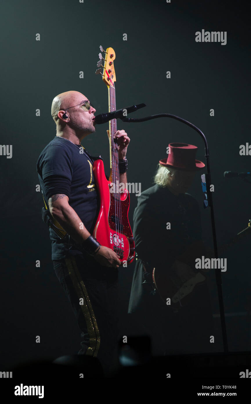 Compiègne, France. 22 Mar 2019. Pascal Obispo, vivre à Compiegne, France ; 22 mars 2019 Credit : Xavier Rockatansky/Alamy Live News Banque D'Images