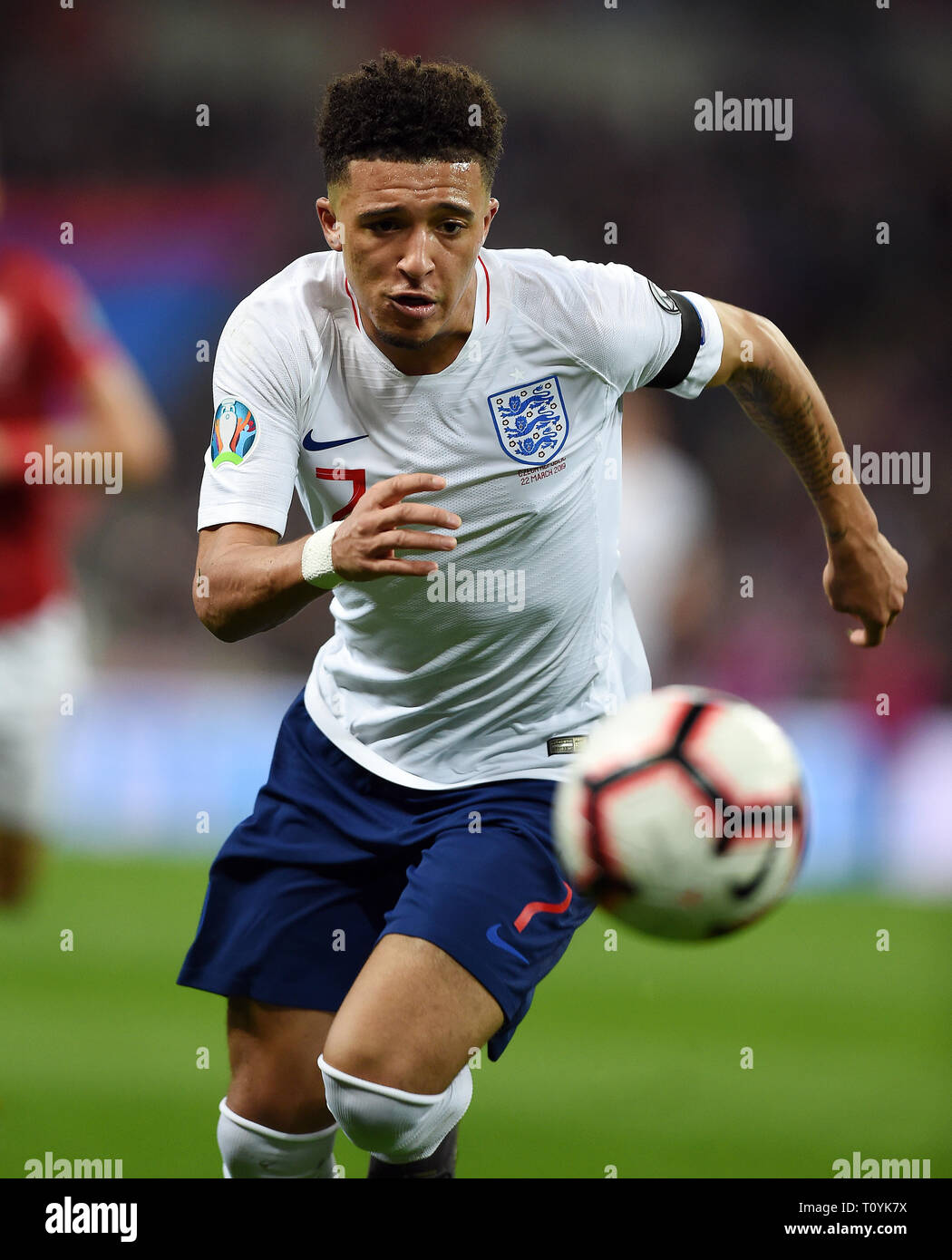 JADON, Sancho, Angleterre, Angleterre / République tchèque, championnat d'Europe QUALIFICATIONS, 2019 Banque D'Images