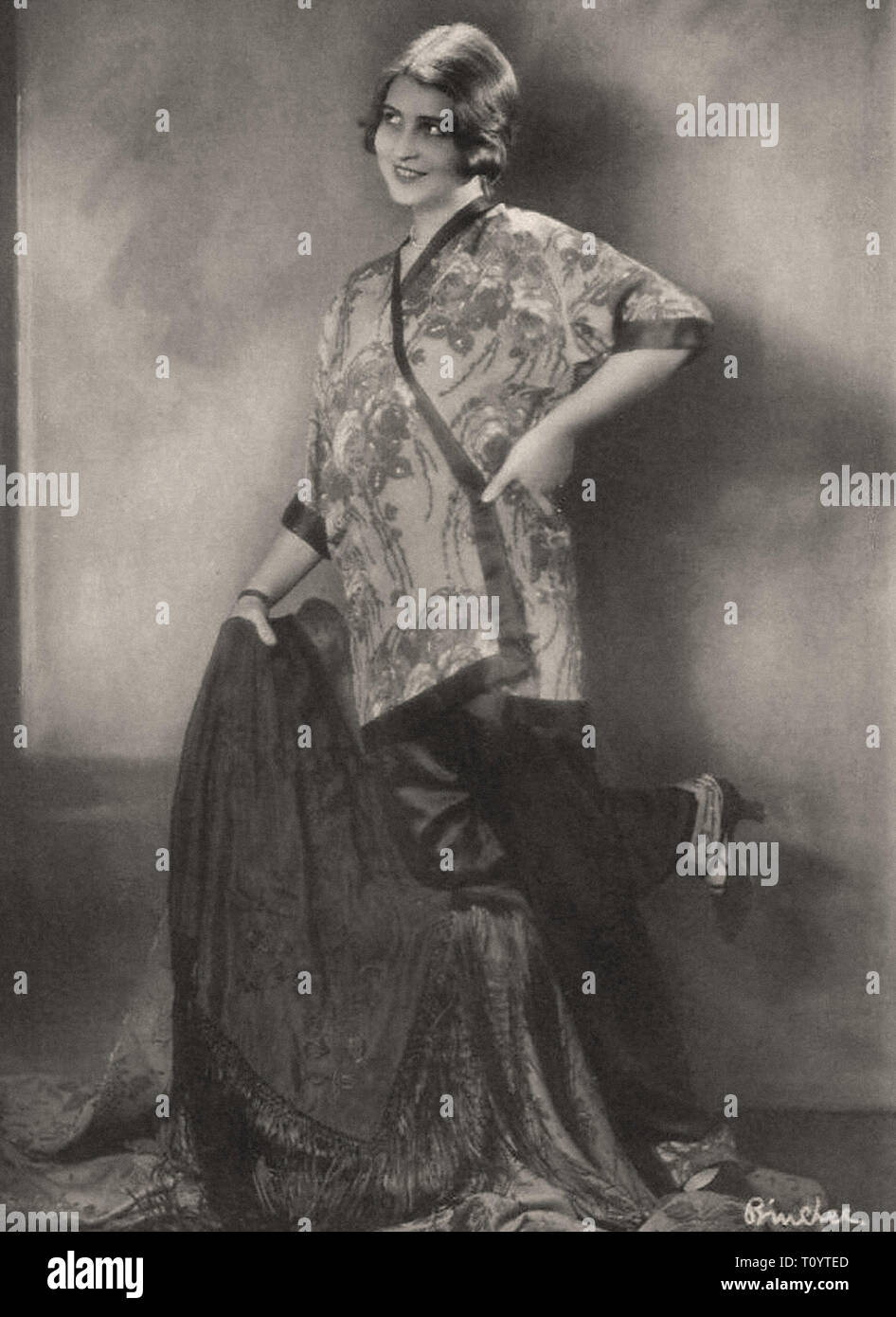 Portrait photographique de Claire Rommer - Silent Movie era Banque D'Images