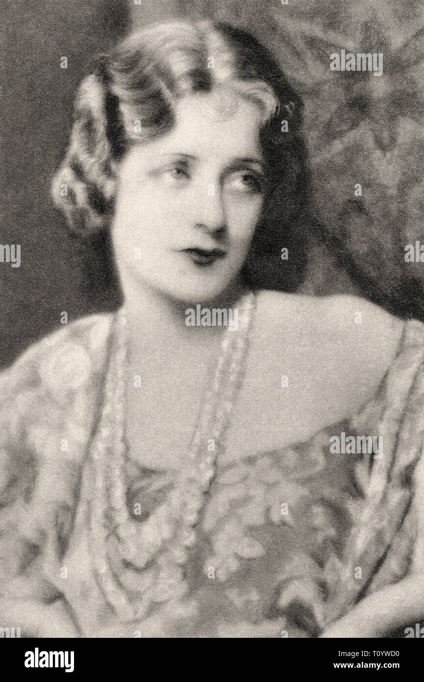 Portrait photographique de Evelyn Laye - Silent Movie era Banque D'Images