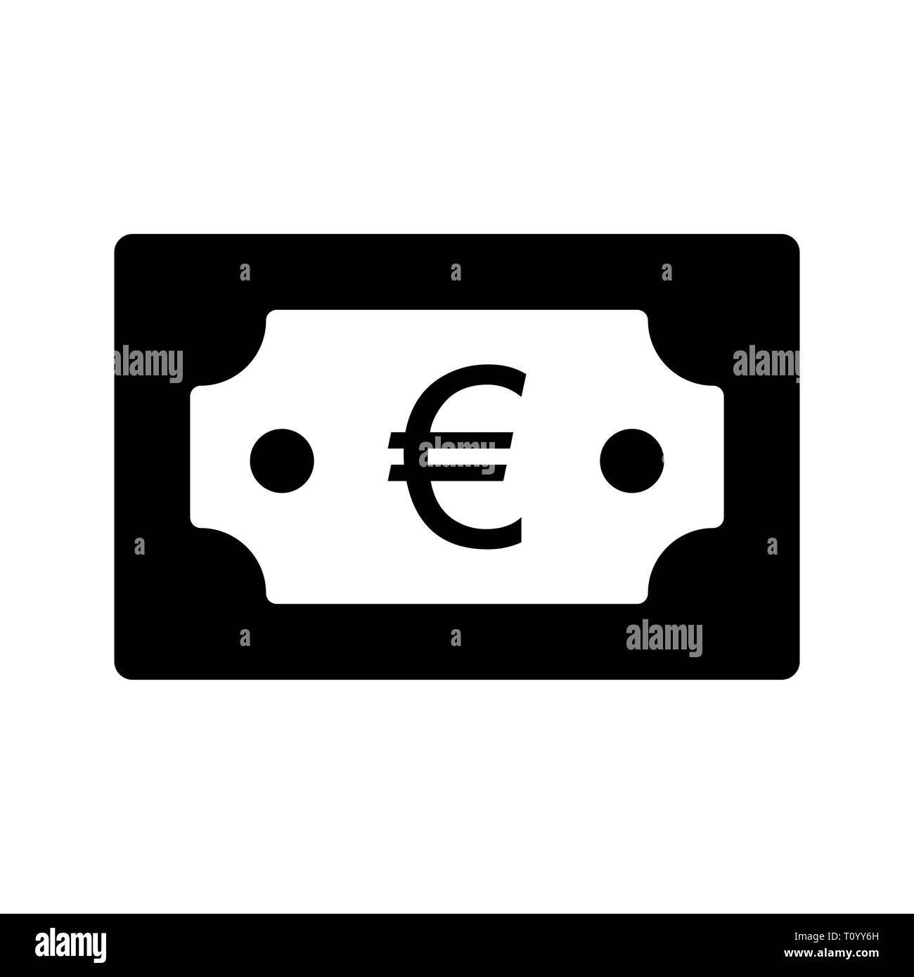 Icône Euro Illustration Banque D'Images