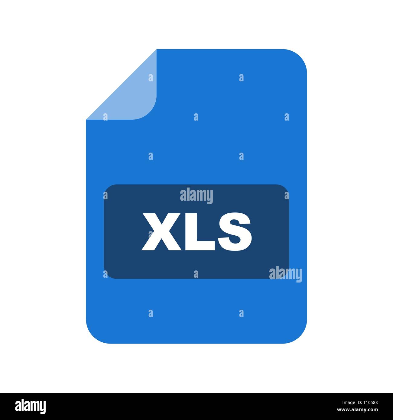 L'icône Illustration XLS Banque D'Images