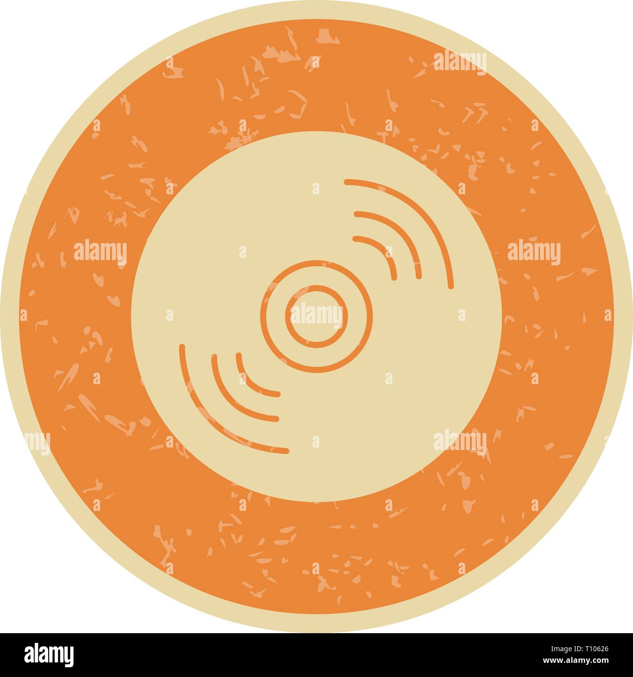 L'icône de disque compact Illustration Banque D'Images