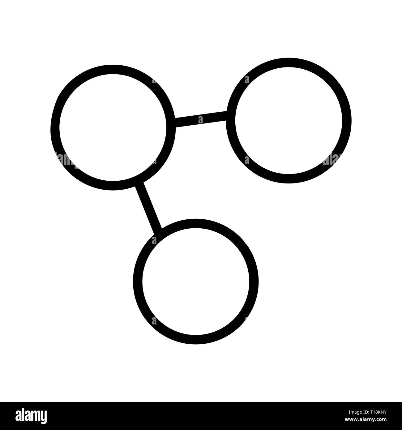 L'icône Illustration Partager Banque D'Images