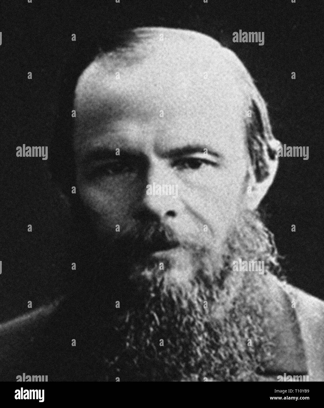 Fedor Mikhaïlovitch Dostoïevski, parfois translittéré Dostoïevski, était un romancier, nouvelliste, essayiste, journaliste et philosophe. À partir de l'image numérisée dans les archives de presse - Service Portrait Portrait Presse (anciennement Bureau). Banque D'Images