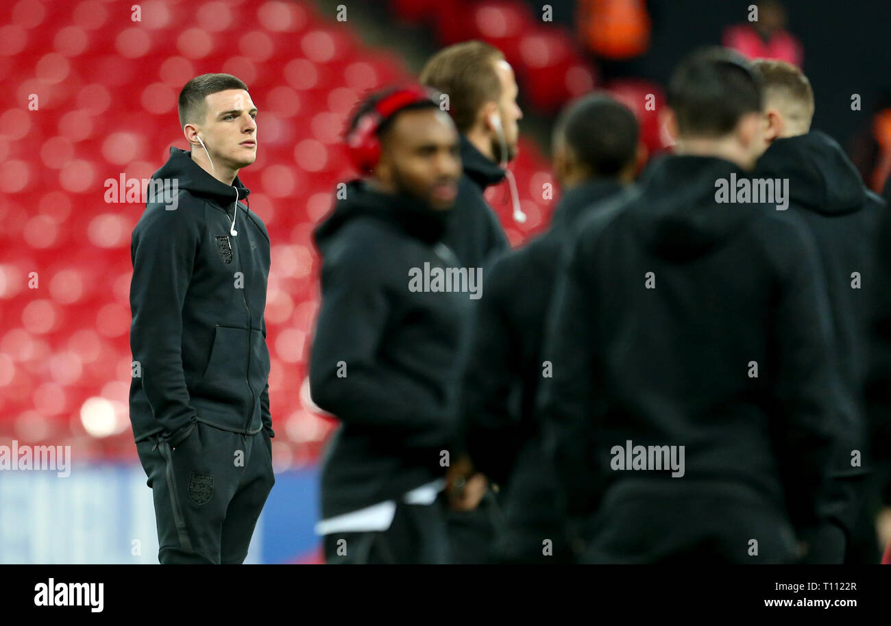 L'Angleterre Declan Rice en avant de l'UEFA Euro 2020, Groupe de qualification un match au stade de Wembley, Londres. Banque D'Images