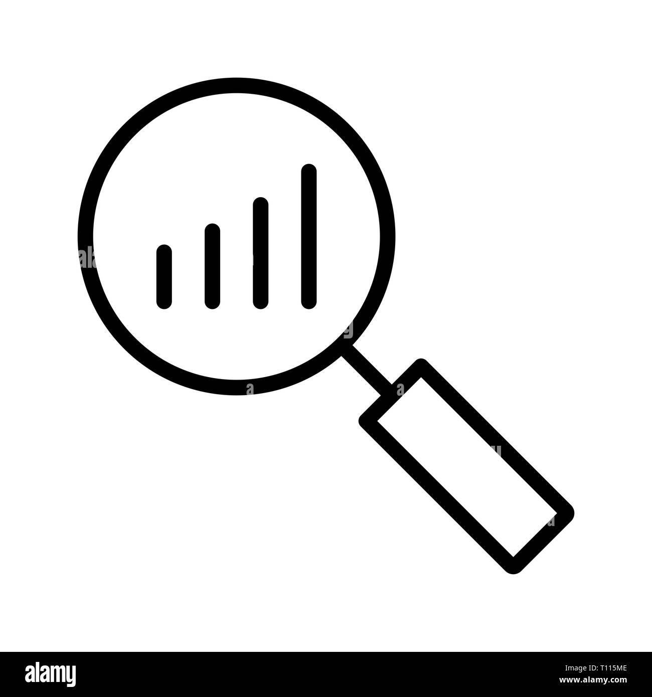 L'icône d'analyse vectorielle Banque D'Images