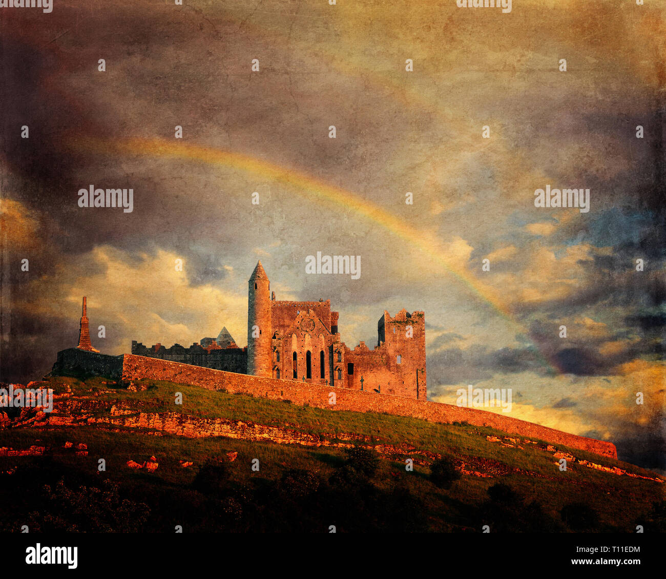 FINE ART : Rock of Cashel, co Tipperary, République d'Irlande Banque D'Images