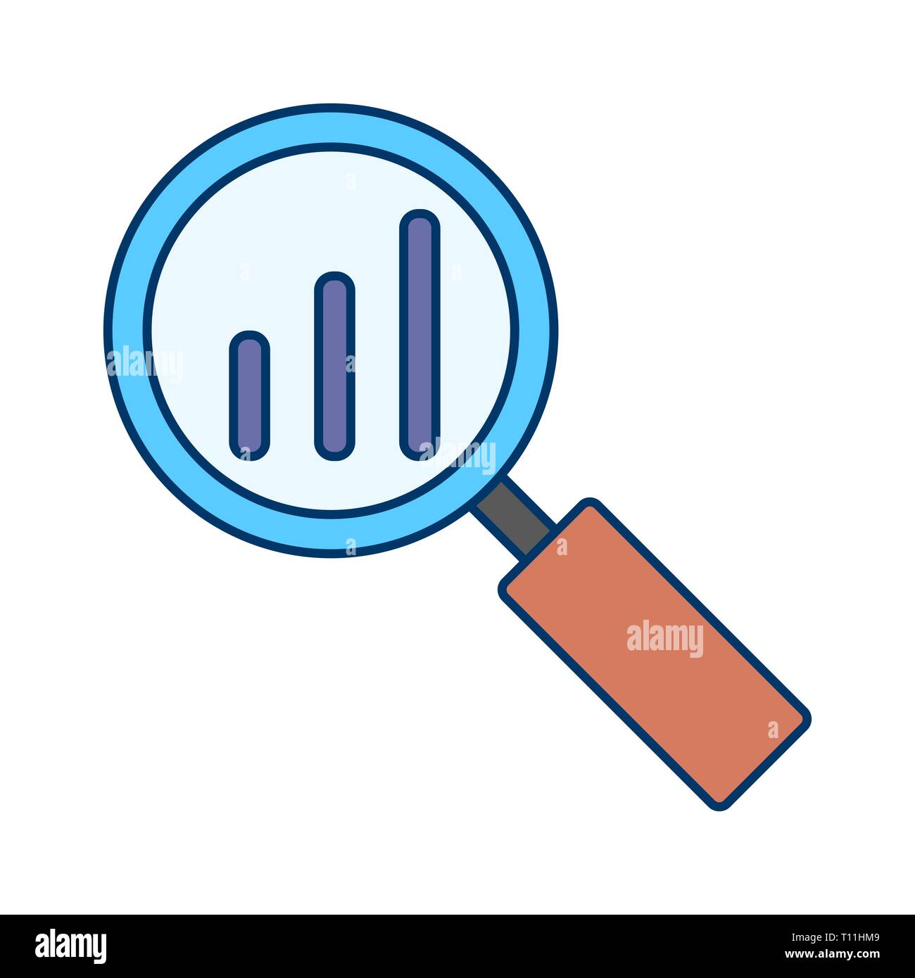 L'icône d'analyse vectorielle Banque D'Images