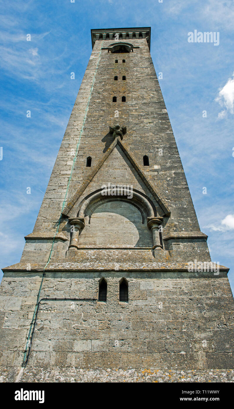 Le monument de Tyndale, au-dessus de North Nibley Gloucestershire. Banque D'Images