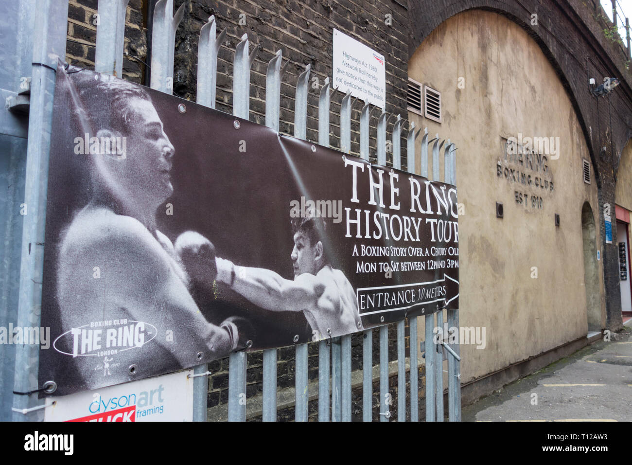 L'anneau Boxing Club, Ewer Street, Southwark, London SE1, UK Banque D'Images