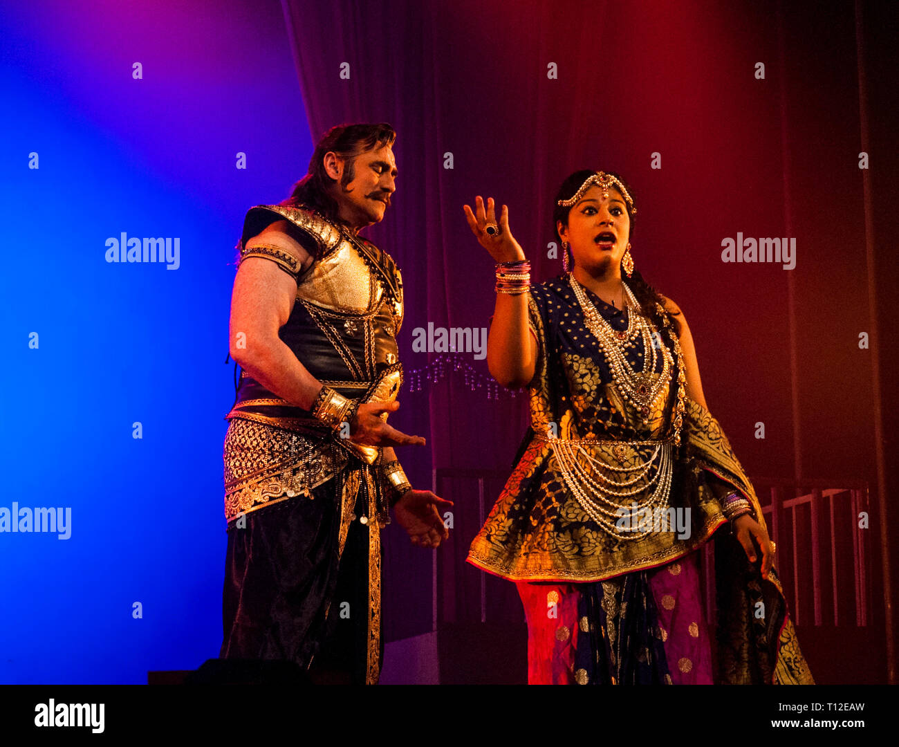 Raavan ki Ramayan--un hindi drama basée sur le Ramayana épique de la mythologie hindoue organisée à New Delhi à l'occasion du festival de théâtre à sabhaghar-2019 BIRLA SABHAGHAR GD, Calcutta. (Photo de Amlan Biswas/Pacific Press) Banque D'Images