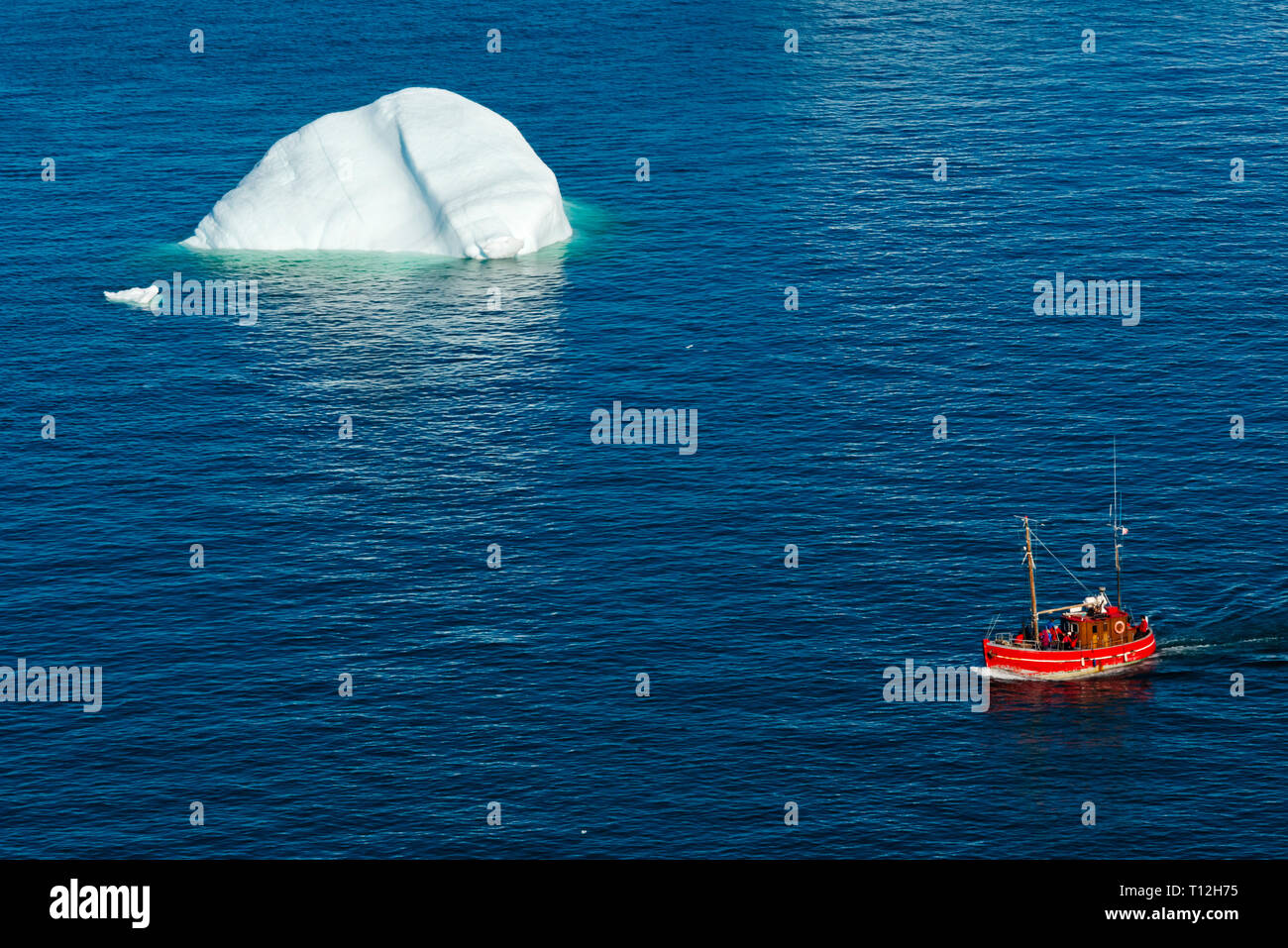La voile avec glace flottante, Sermermiut, Ilulissat, Groenland. Banque D'Images