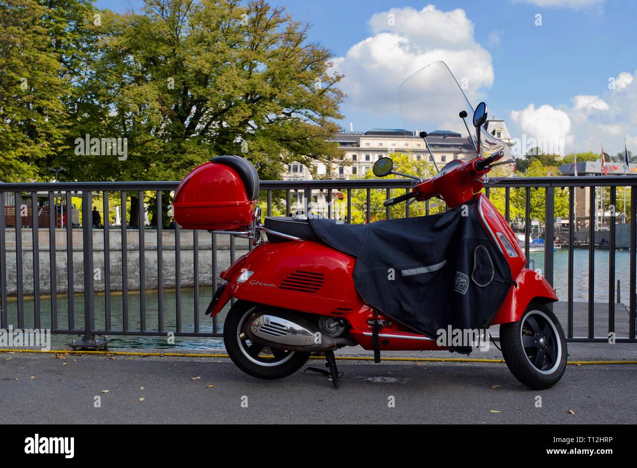 Vespa, Zürich, Suisse Banque D'Images