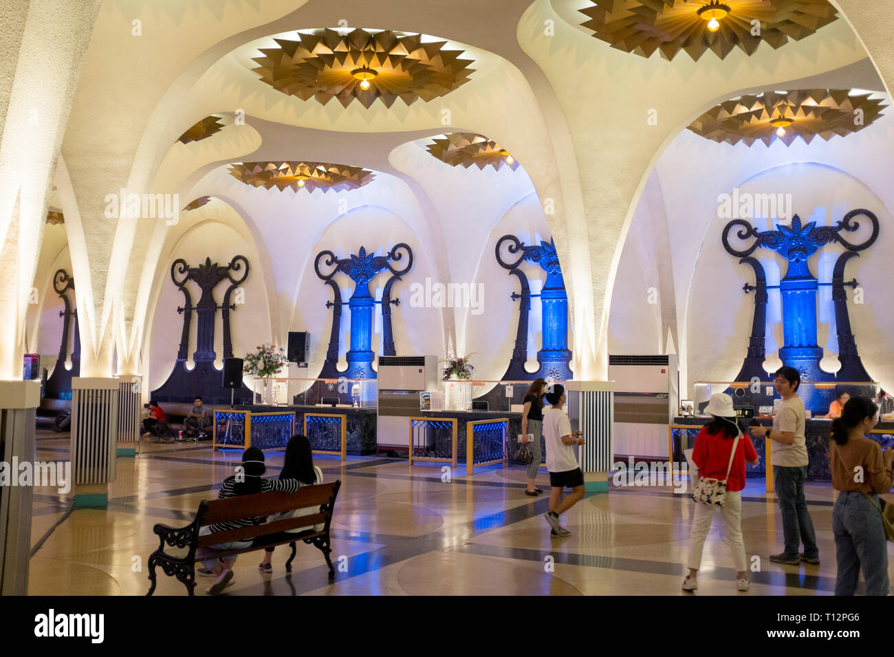 Foyer de la Scala Cinema Bangkok Banque D'Images