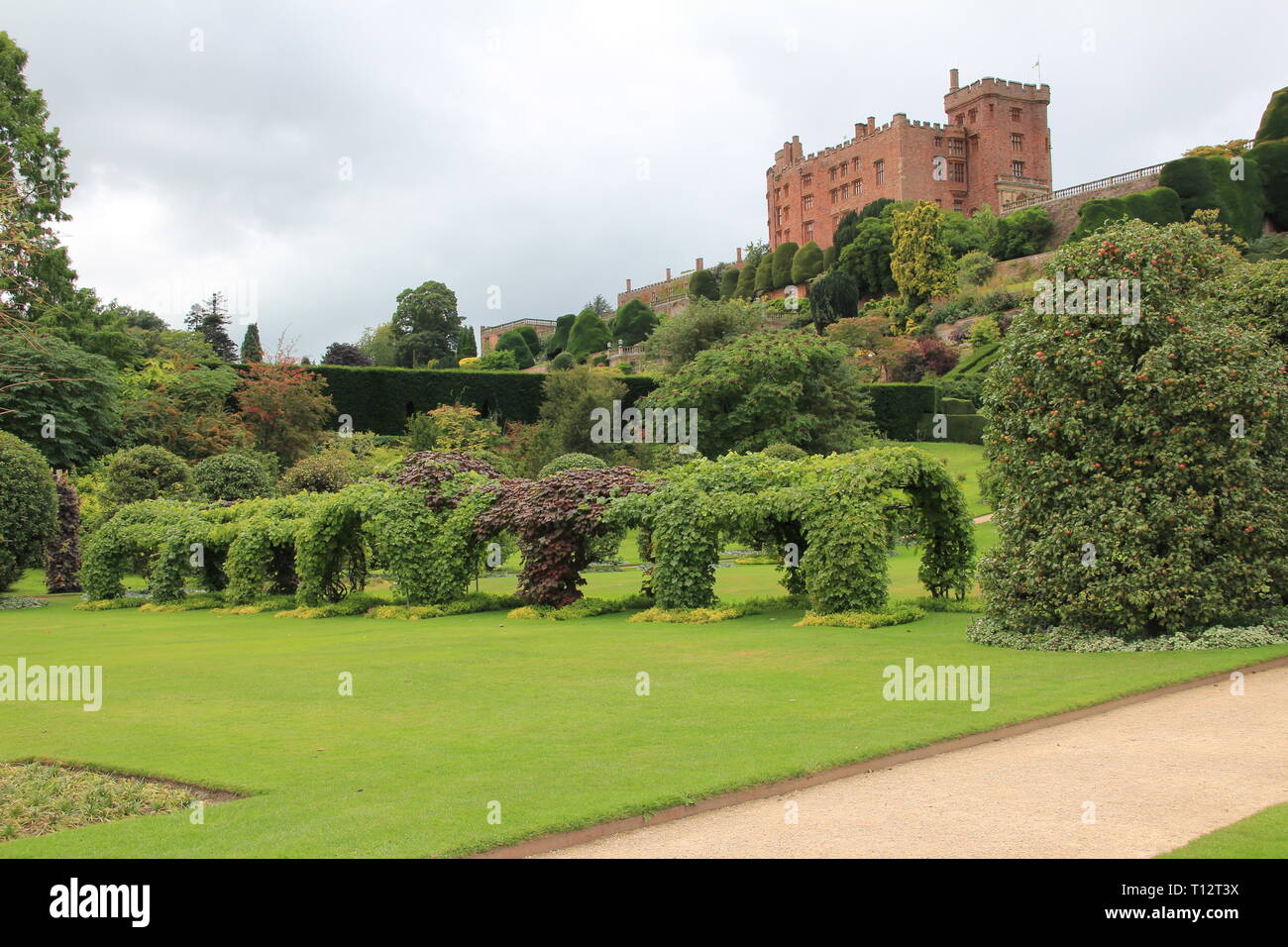 Château de Powis, le Pays de Galles. United Kingdom Banque D'Images