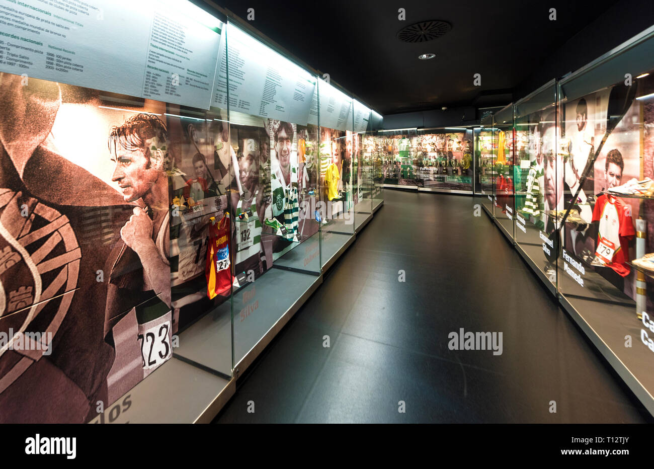 Visiter musée sportif FC. Lisboa, Portugal Banque D'Images