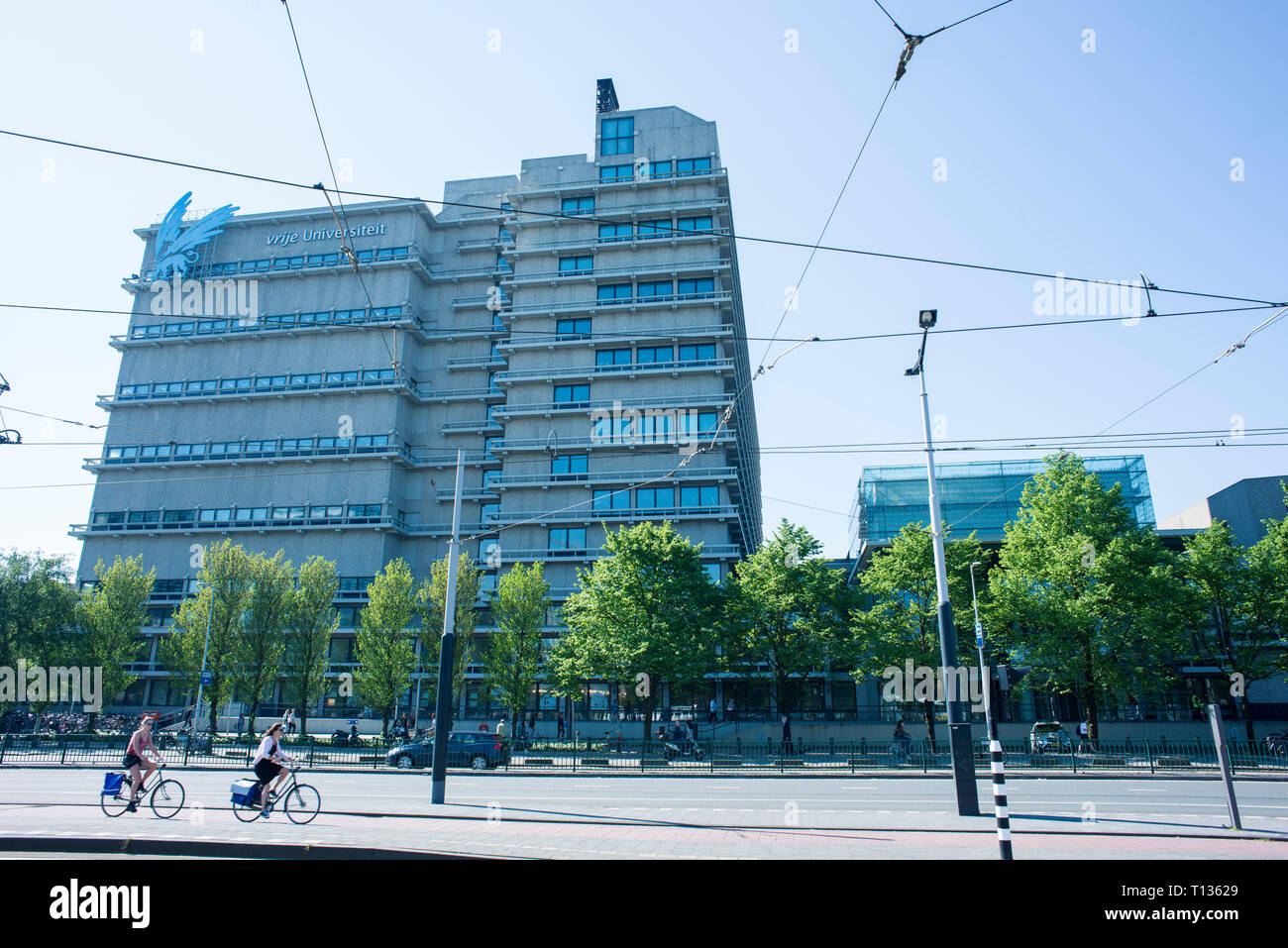 Les images de l'extérieur des bâtiments de l'Université d'Amsterdam Banque D'Images