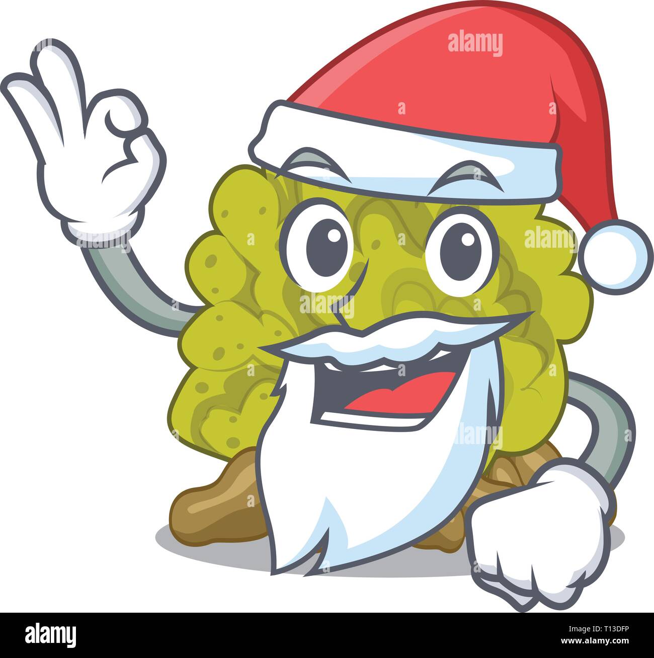 Récif de corail vert Santa formes cartoon jouets Illustration de Vecteur