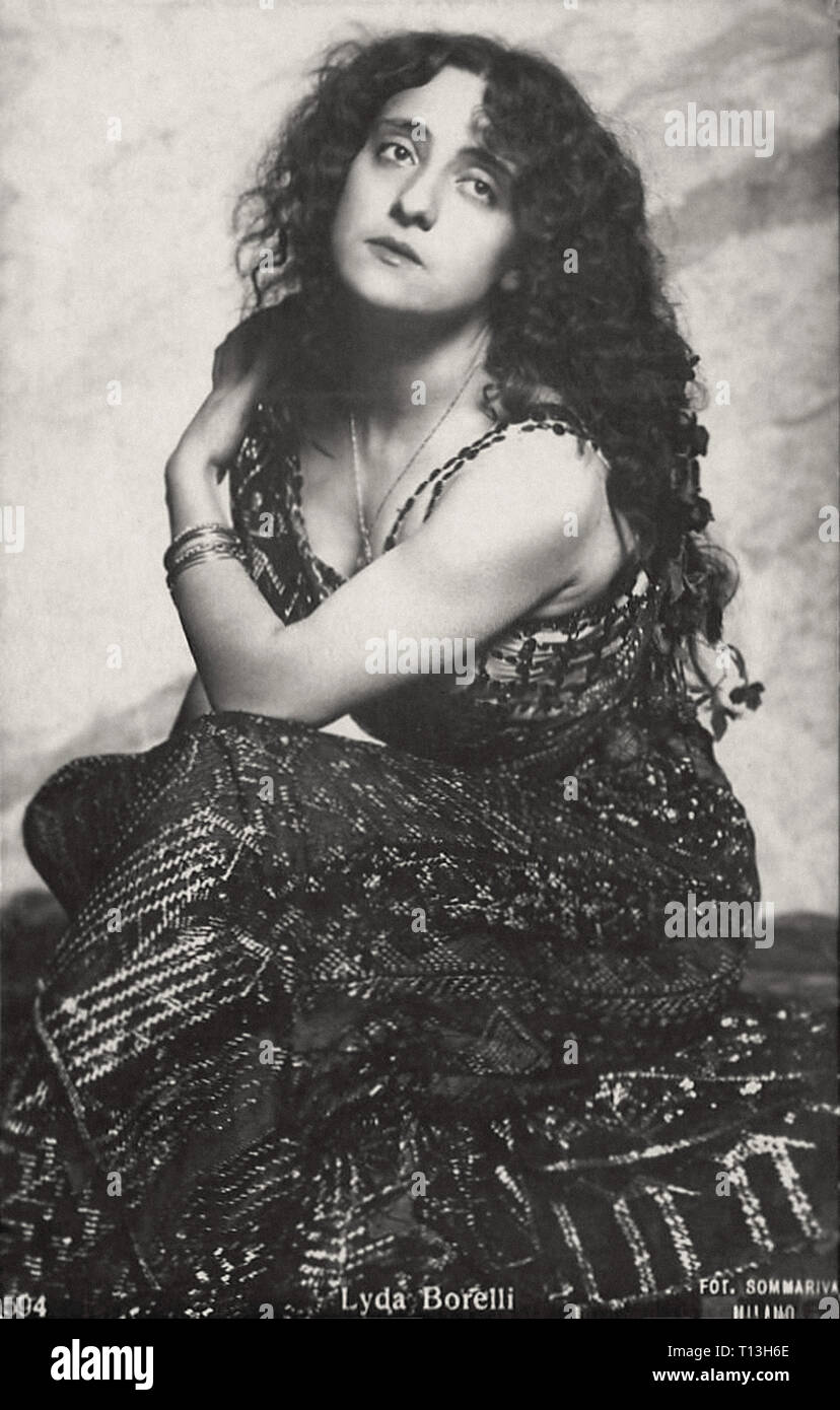 Lyda Borelli de promotion de la photographie - l'ère du cinéma muet Banque D'Images