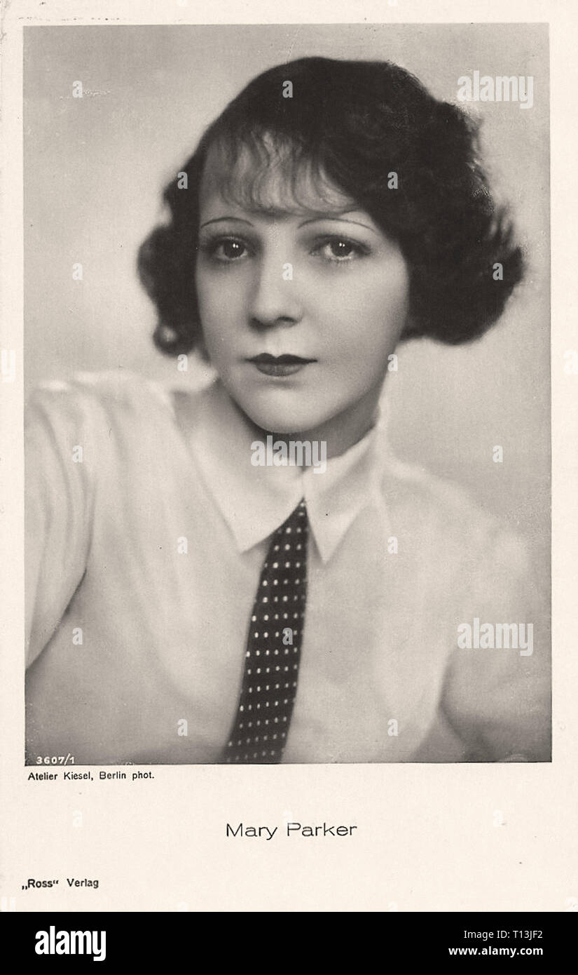 La photographie publicitaire de Mary Parker - l'ère du cinéma muet Photo  Stock - Alamy