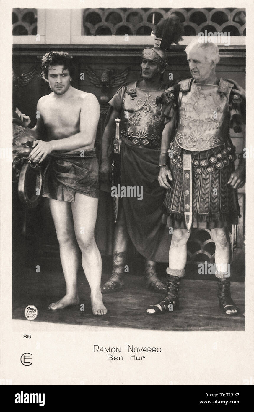 La photographie publicitaire de Ramon Novarro et Frank Currier dans Atonement  a Tale of the Christ (1925) - L'ère du cinéma muet Banque D'Images