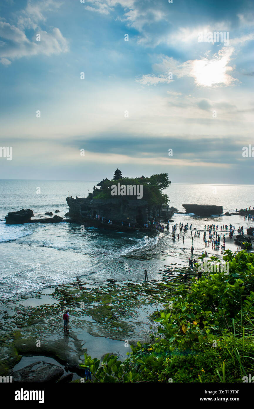 L'INDONÉSIE, Bali, Pura Tanah Lot Banque D'Images