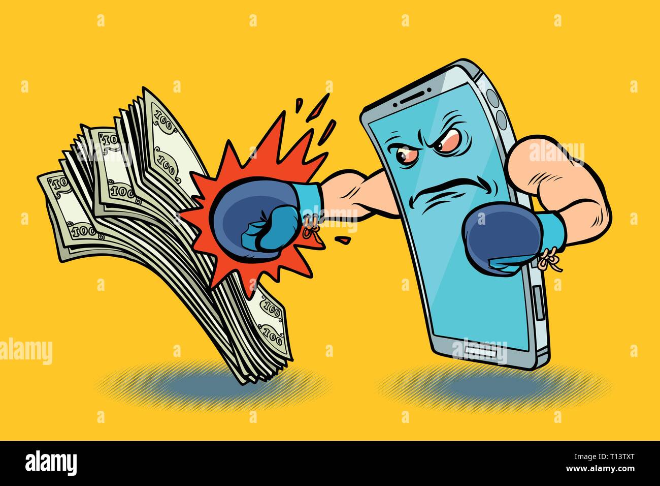 Paiement en ligne gagne de l'argent. Services bancaires par Internet. cryptocurrency Illustration de Vecteur