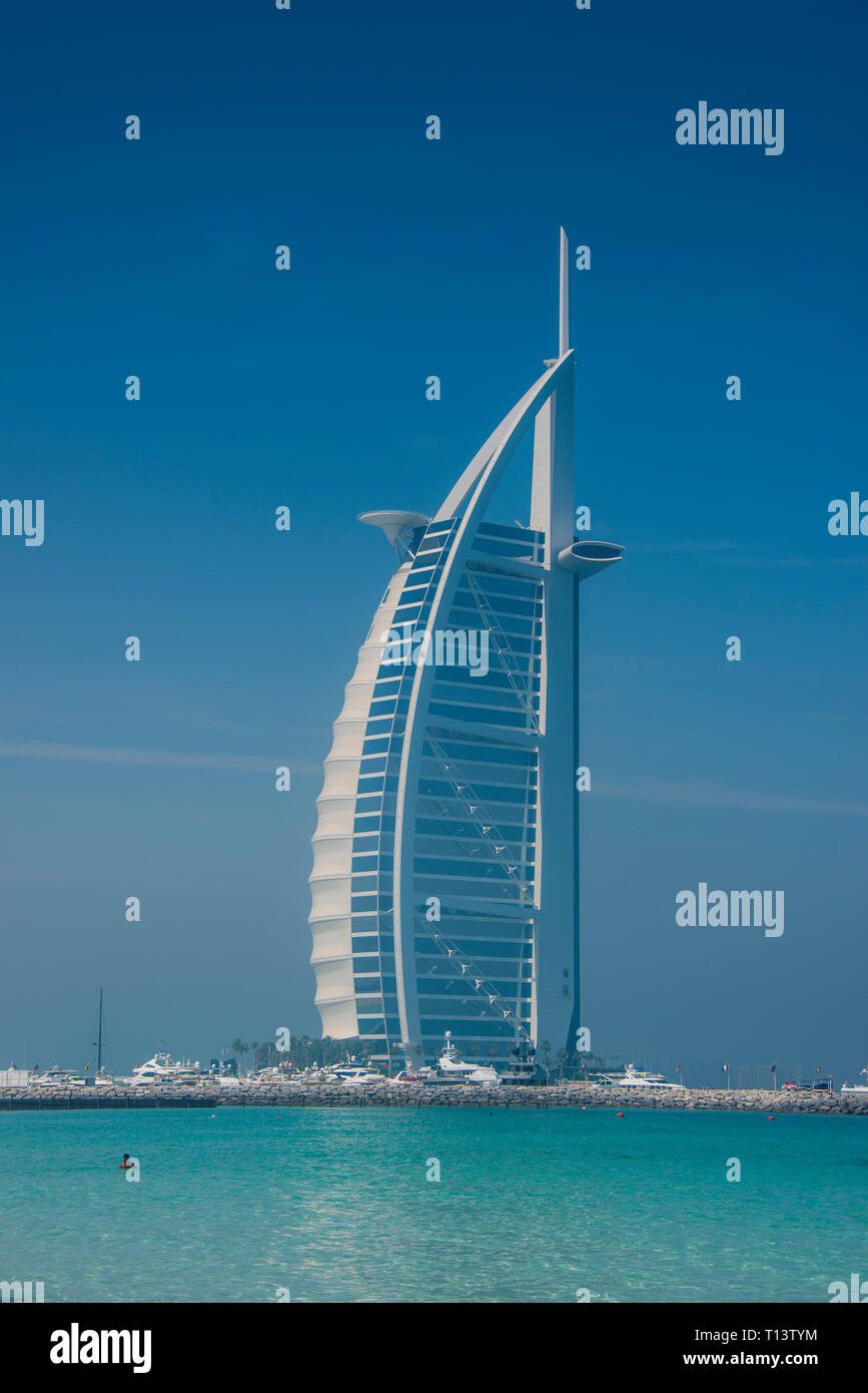 Émirats Arabes Unis, Dubai, Burj Al Arab Banque D'Images