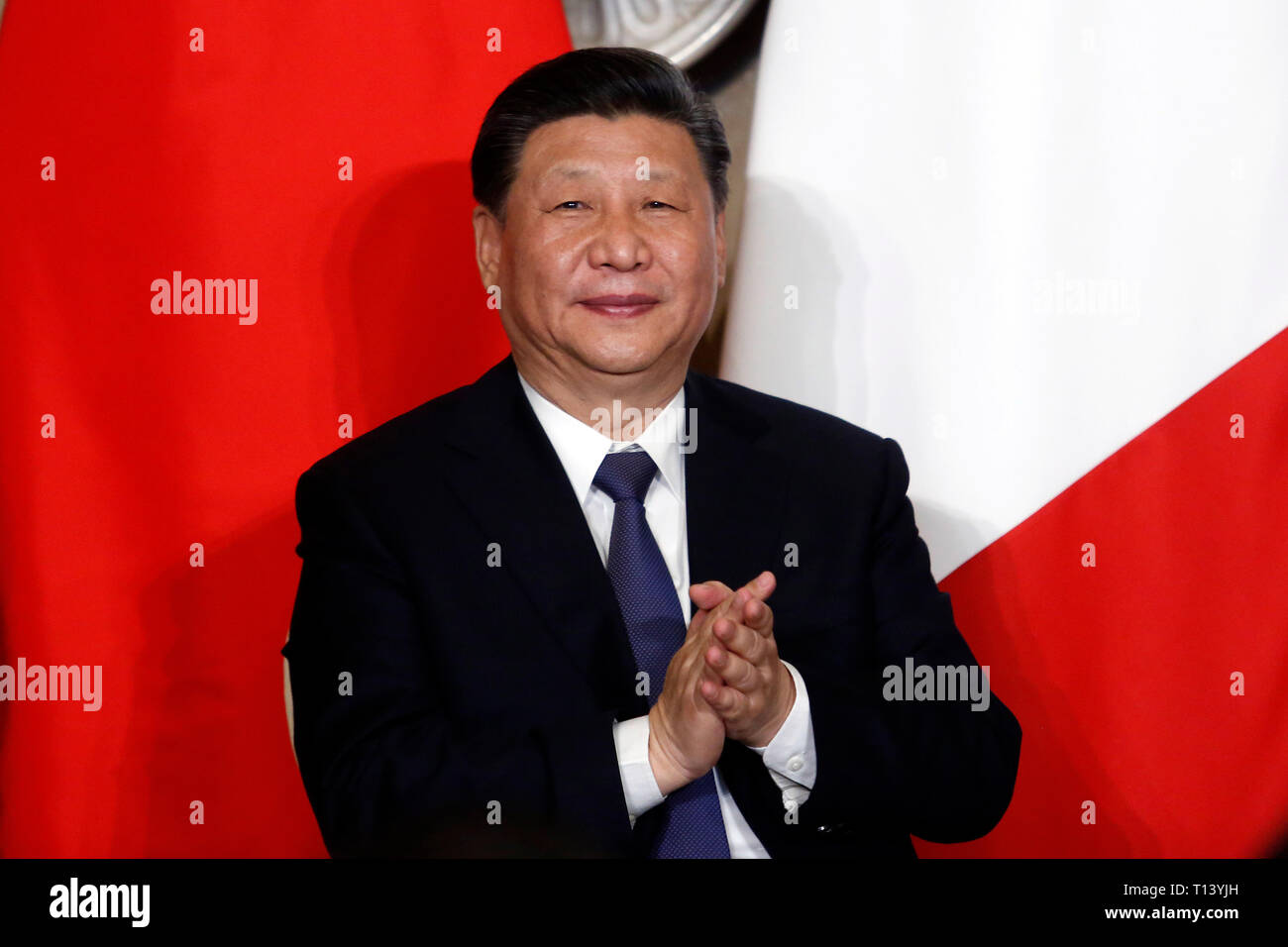 Rome, Italie. 23 Mar 2019. Xi Jinping . Le Président de la République démocratique chinoise visite le Premier ministre italien de signer des accords économiques à Villa Madama. photo di Samantha Zucchi/Insidefoto insidefoto Crédit : srl/Alamy Live News Banque D'Images