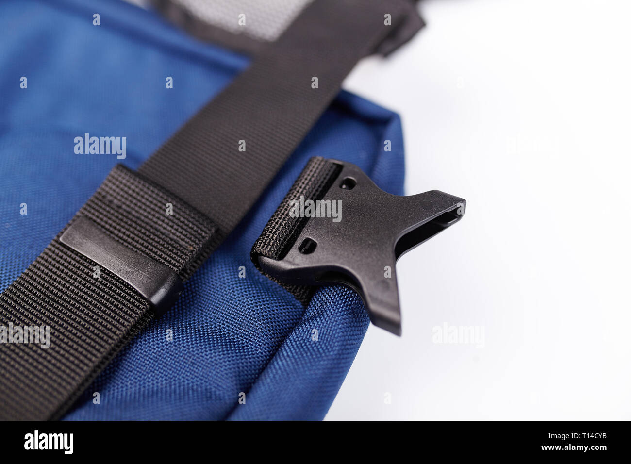 Le côté noir de presse acculoc plastique boucle déployante, ceinture de  nylon corde rapide attache de verrouillage Photo Stock - Alamy