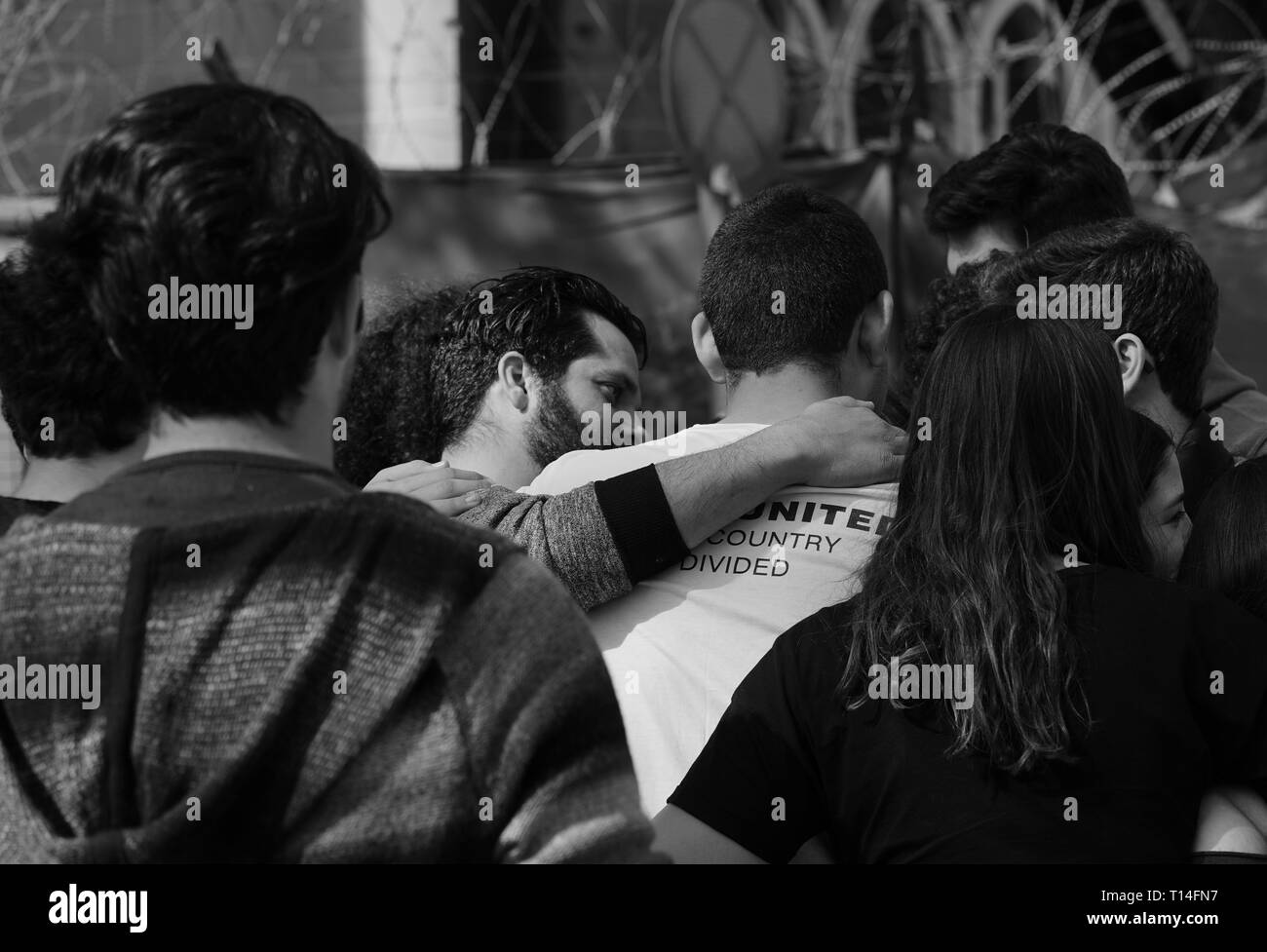 L'Amitié Chypre bicommunautaire Programme vise à créer des liens d'amitié et de confiance entre les jeunes des communautés de Chypre. Banque D'Images