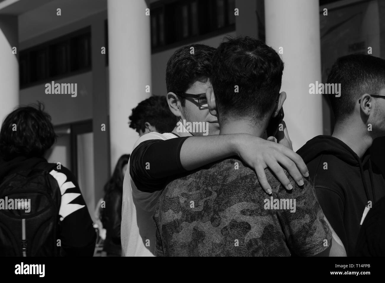 L'Amitié Chypre bicommunautaire Programme vise à créer des liens d'amitié et de confiance entre les jeunes des communautés de Chypre. Banque D'Images