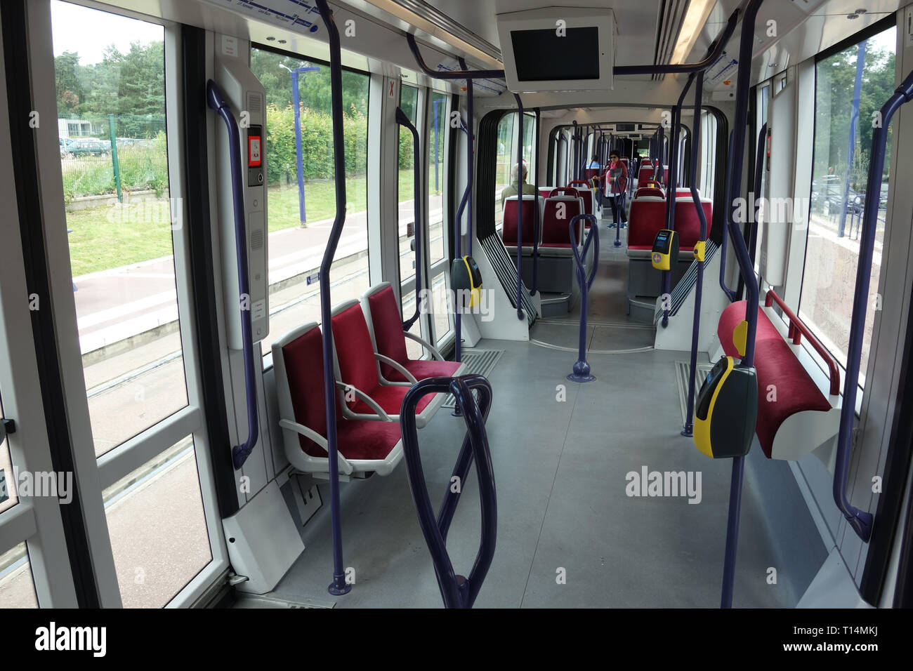 Rouen, Tramway Banque D'Images