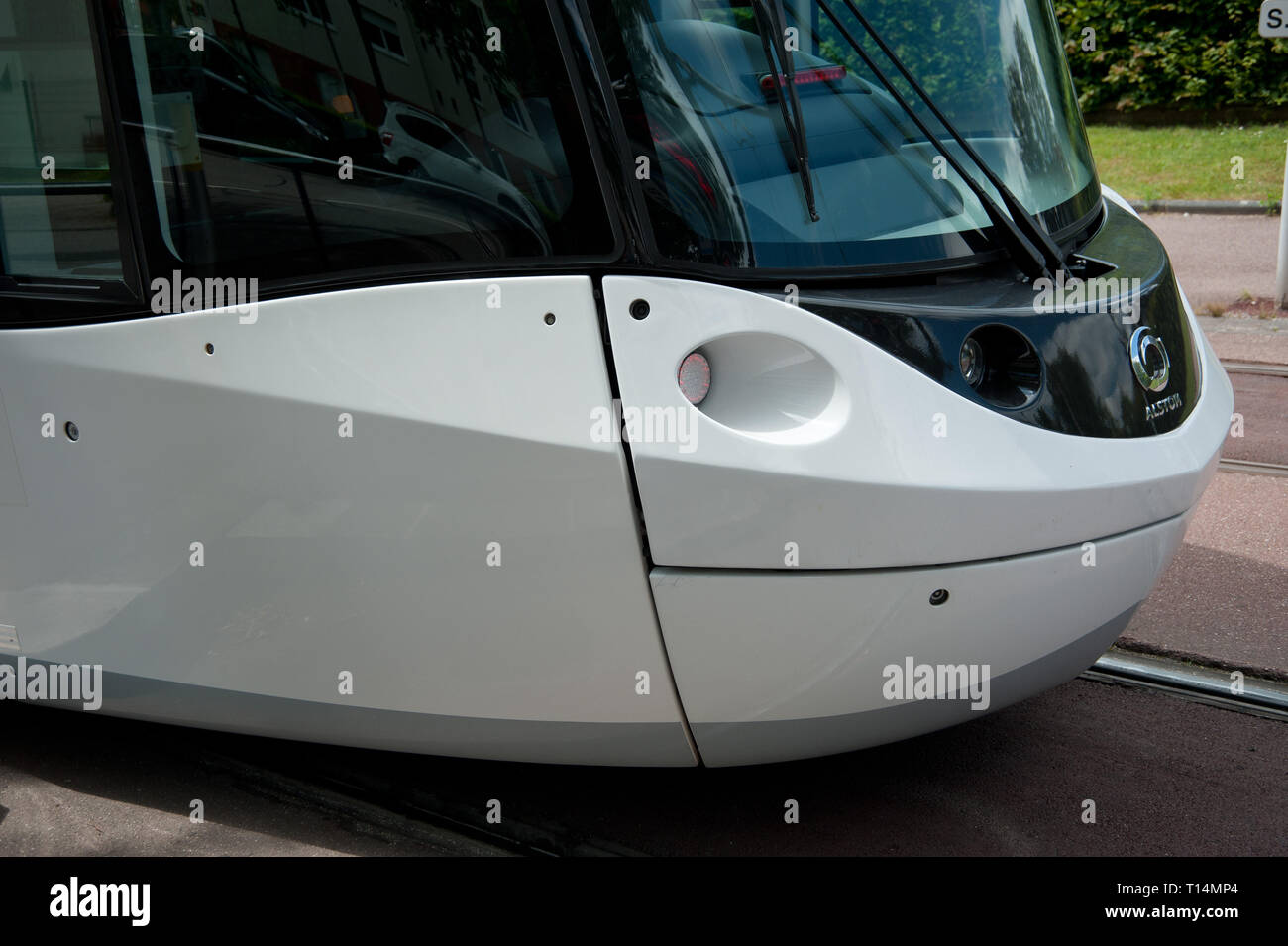 Rouen, Tramway, station Technopole - Rouen, Tramway, station Technopole Banque D'Images