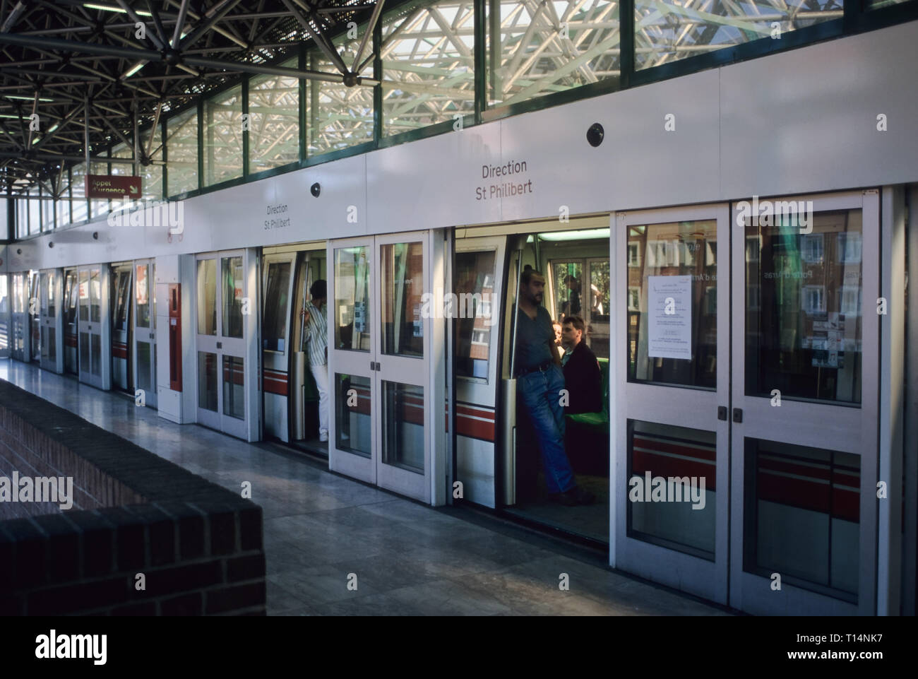 Lille, VAL-Metro Banque D'Images