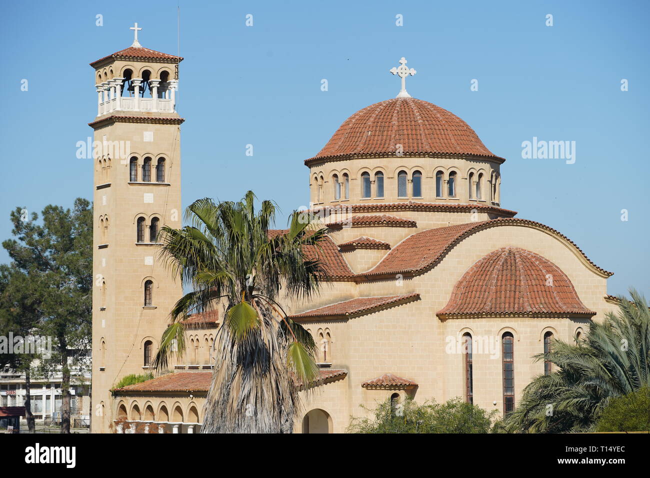 Famagouste (secteur) est un ville chypriote abandonnée de Famagouste. Avant l'invasion turque de 1974 de Chypre, c'est le moderne quartier touristique de la ville. Banque D'Images