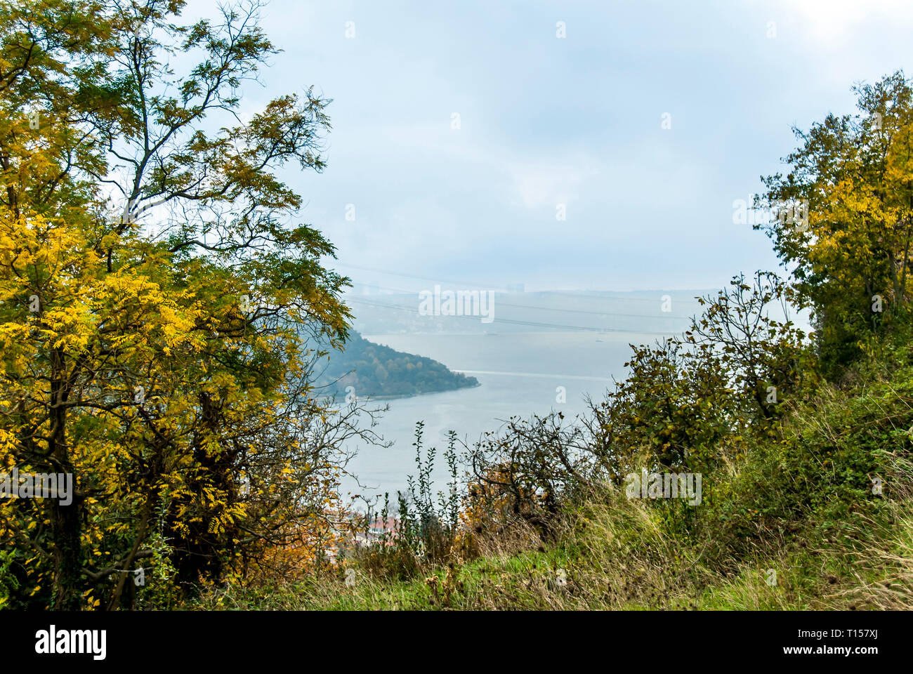 Istanbul, Turquie, 15 Novembre 2017 : à l'Anadolu Kavagi Bosphore Istanbul de Beykoz, Banque D'Images