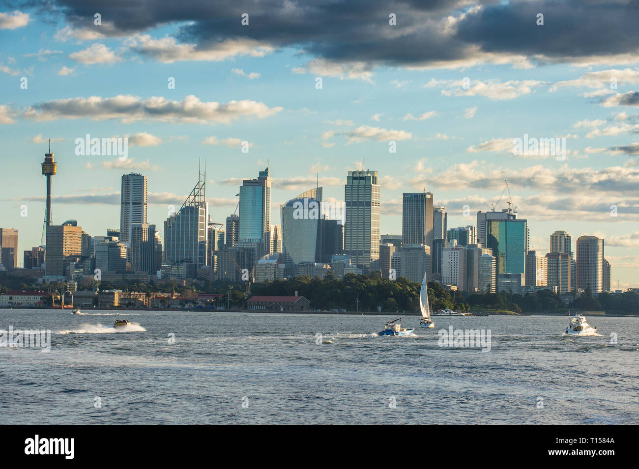 L'Australie, New South Wales, Sydney, Skyline Banque D'Images