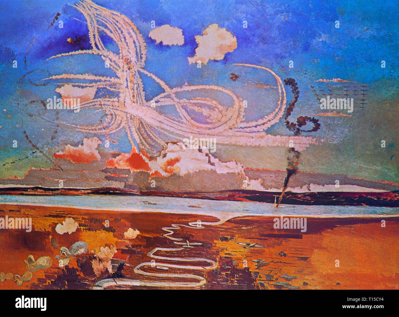 'La Bataille d'Angleterre' une peinture de Paul Nash Banque D'Images