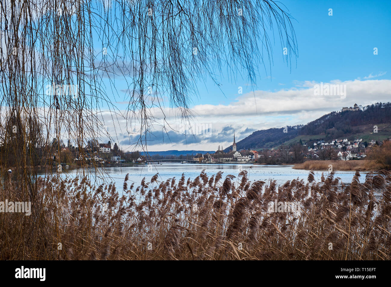 La Suisse, Stein am Rhein, vieille ville et du Rhin Banque D'Images