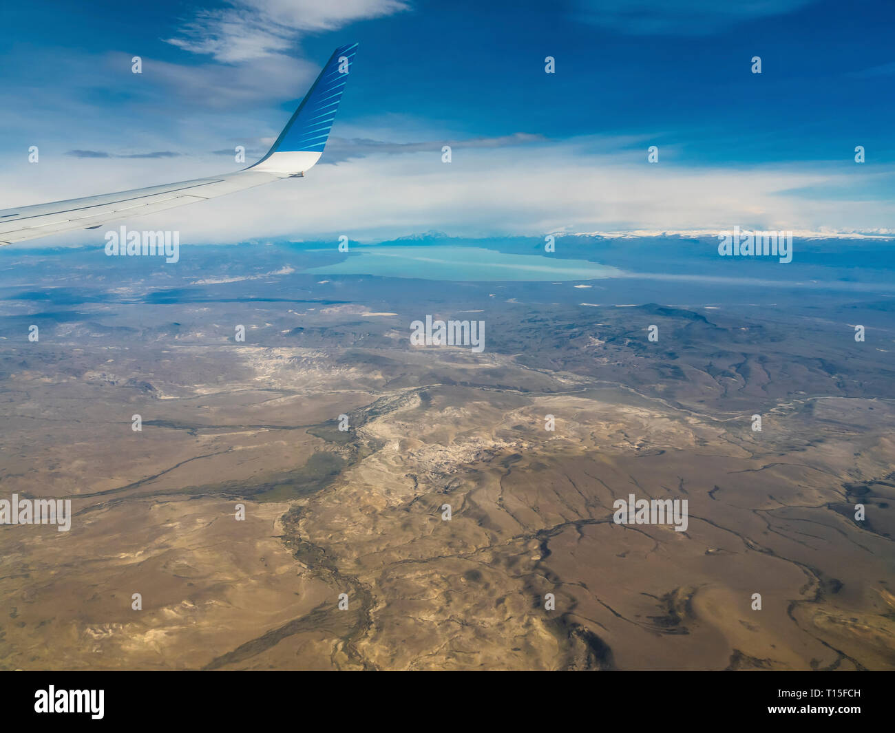 L'Argentine, El Calafate, Lago Argentino de Vue Banque D'Images
