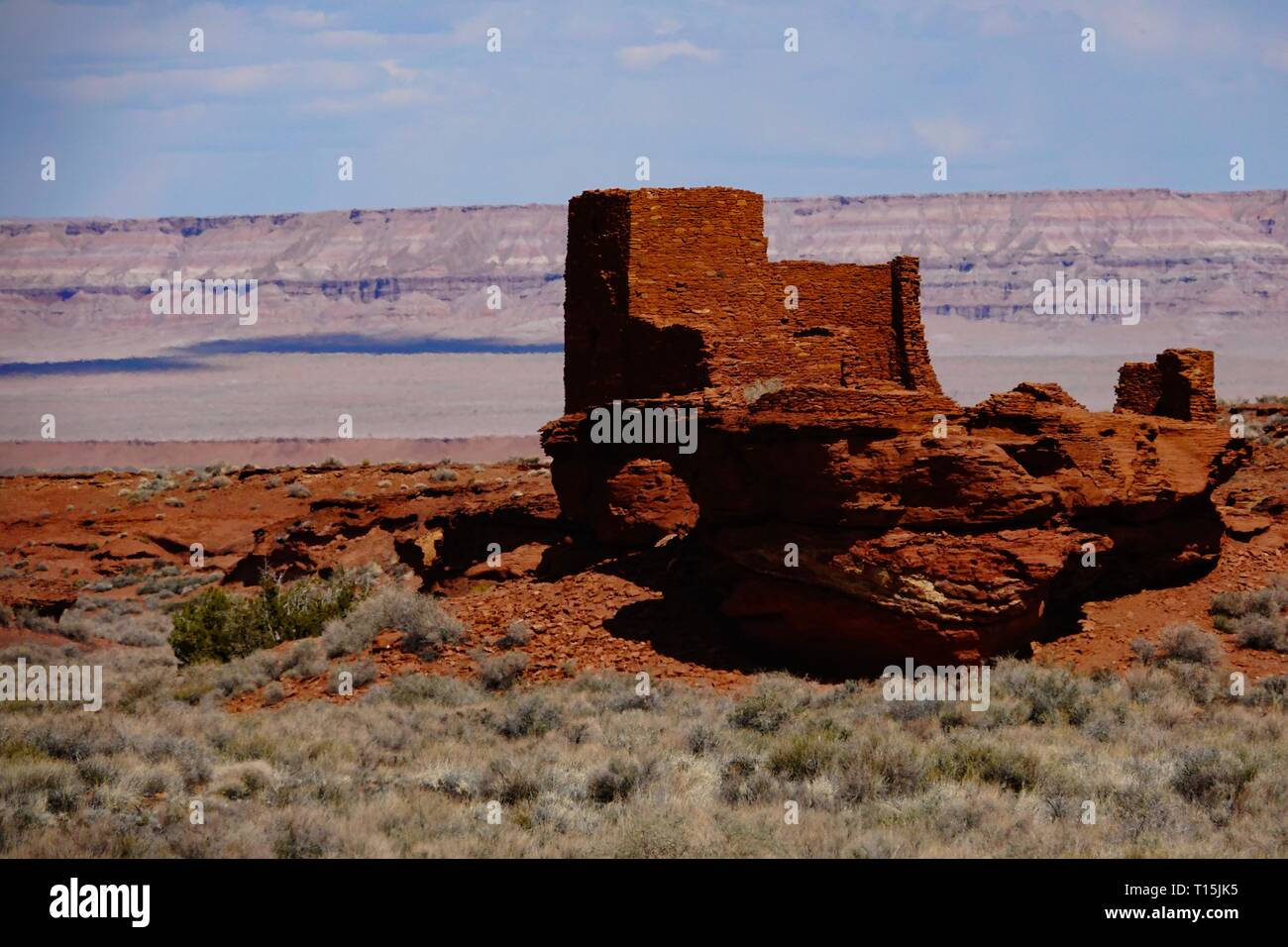 Le Wupatki National Monument est un monument national américain situé dans le centre-nord de l'Arizona, près de Flagstaff. Banque D'Images Le Wupatki National Monument est un monument national américain situé dans le centre-nord de l'Arizona, près de Flagstaff. Banque D'Images