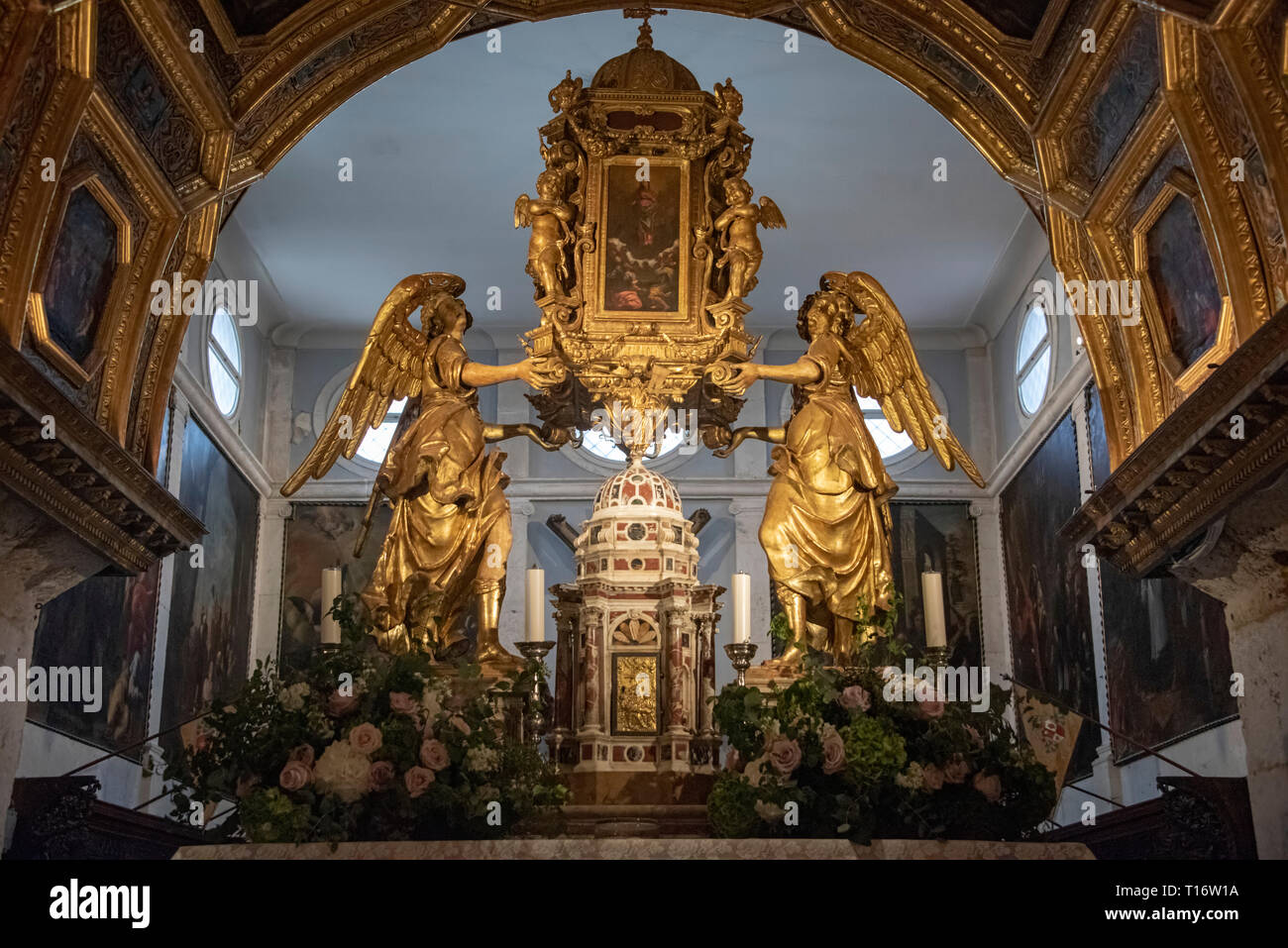 La Croatie, Split - Juin 2018 : Intérieur de la cathédrale saint Domnius, lieu de repos de Dioclétien, également connu sous le nom de Sveti, est une église, et à Bell Banque D'Images