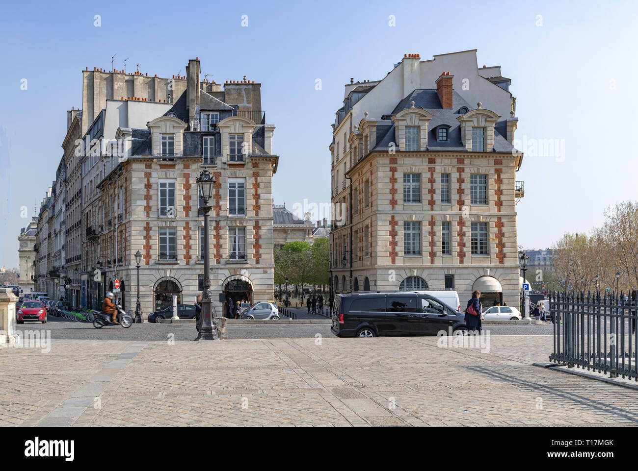 Place Dauphine à Paris Banque D'Images